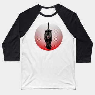 Black Cougar Black Panther CB Cat Black Baseball T-Shirt